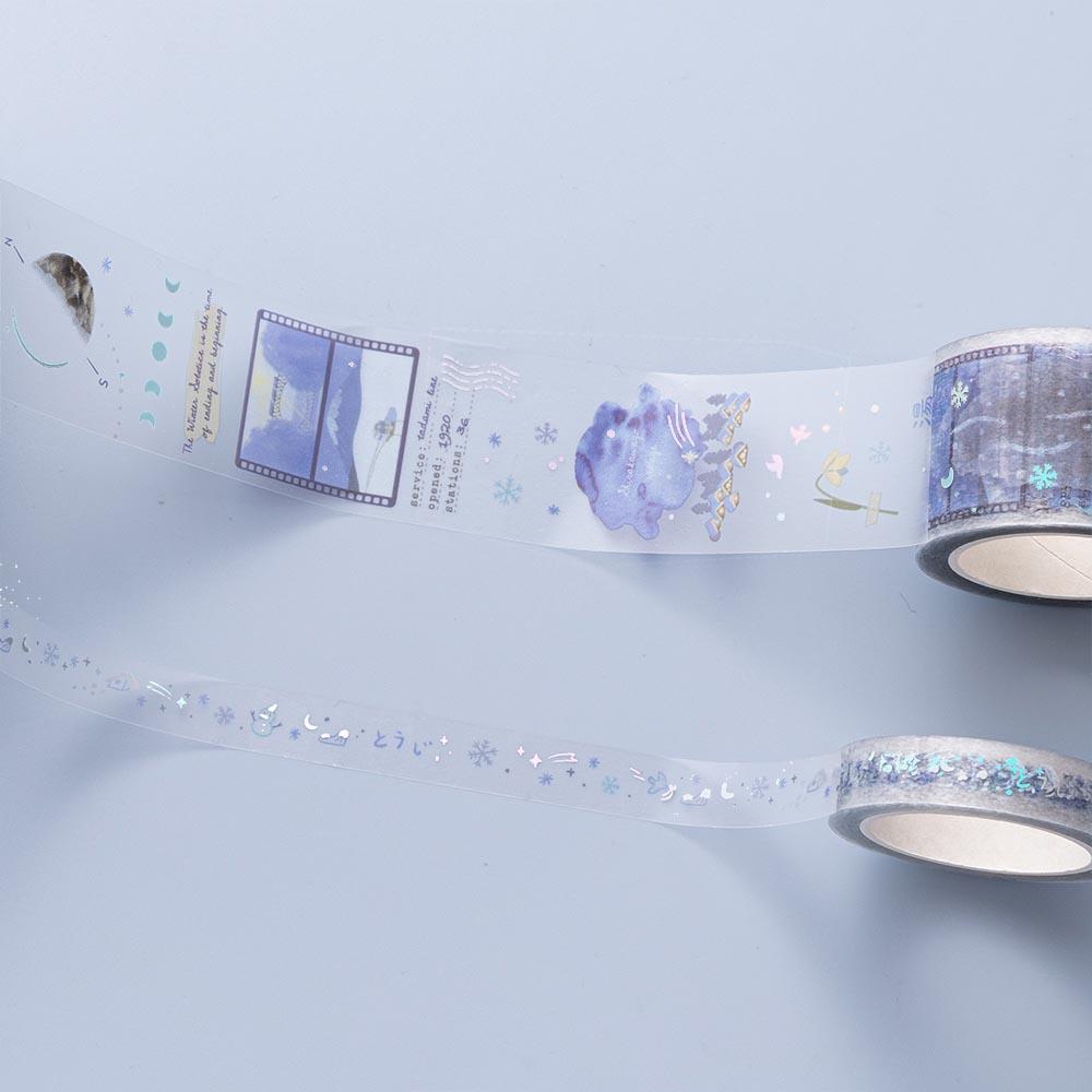 Tsuki 'Dreams of Snow' Holographic Washi Tape Set ☾