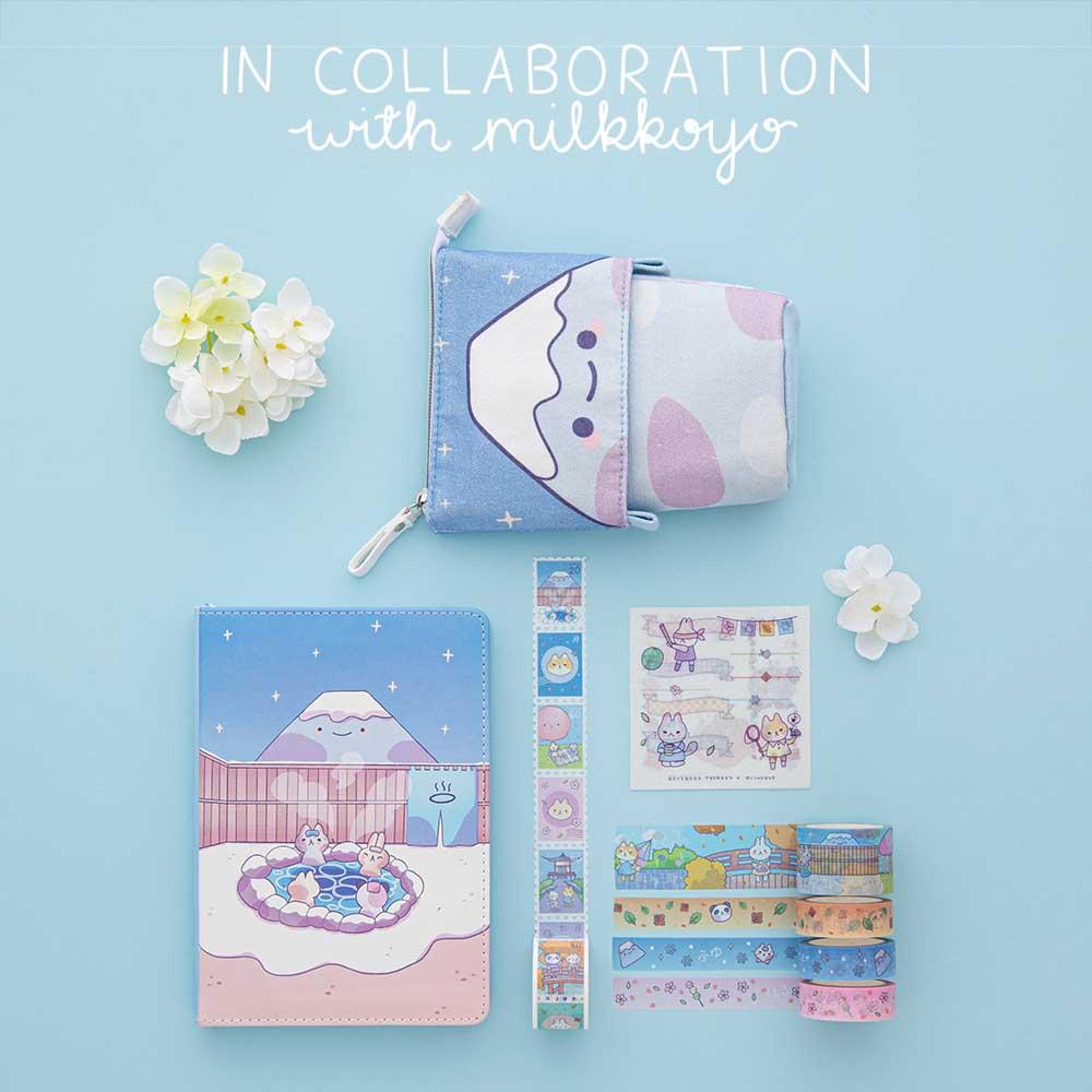 Tsuki 'Four seasons' Fuji Pop-Up Pencil Case ☾ @milkkoyo x NotebookTherapy