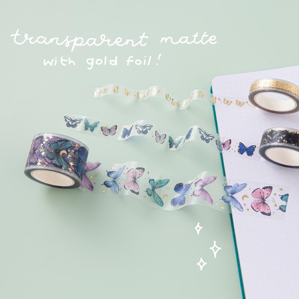 Tsuki 'Flutter + Dream' Washi Tape Set by Notebook Therapy x Pelinkan ☾