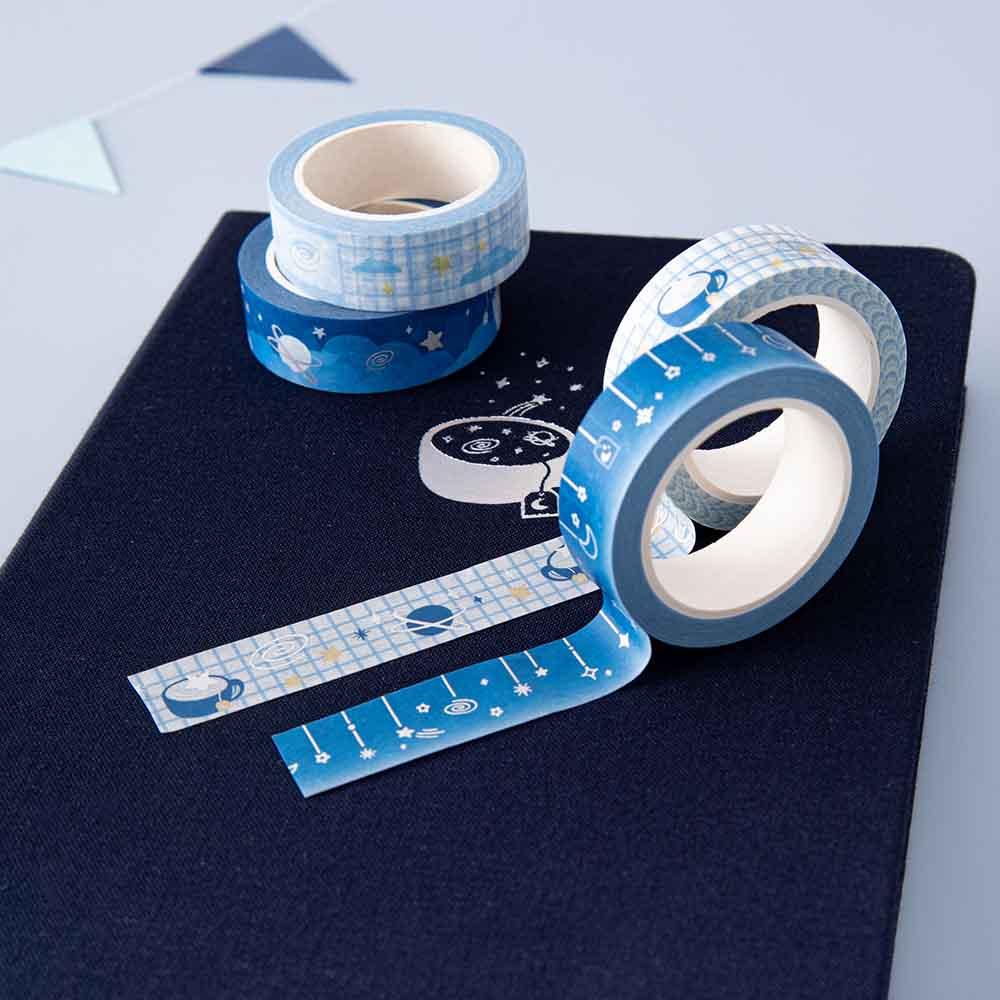 Tsuki 'Cup of Galaxy' Holographic Washi Tape Set ☾