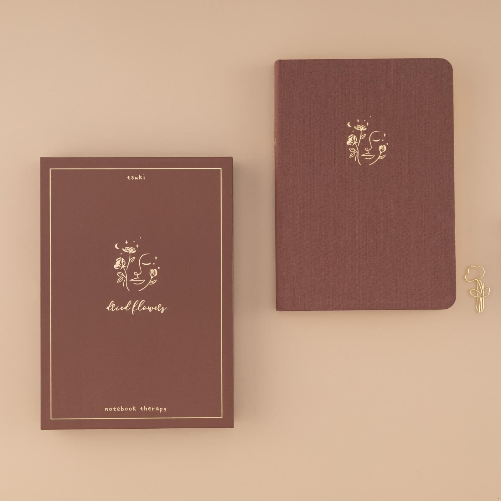 Tsuki 'Dried Flowers' Limited Edition Luxury Bullet Journal ☾