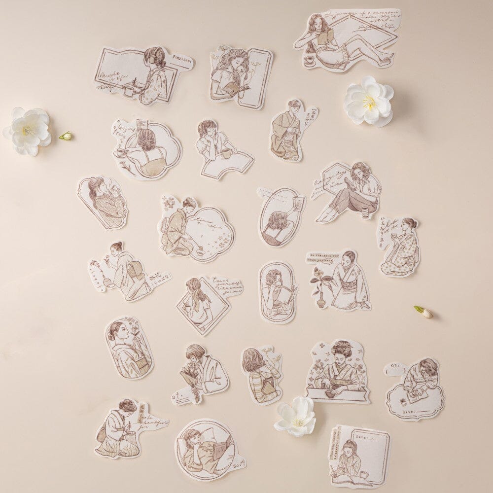 Hinoki - 'Into the Tea Room' PET + Washi Tape Set