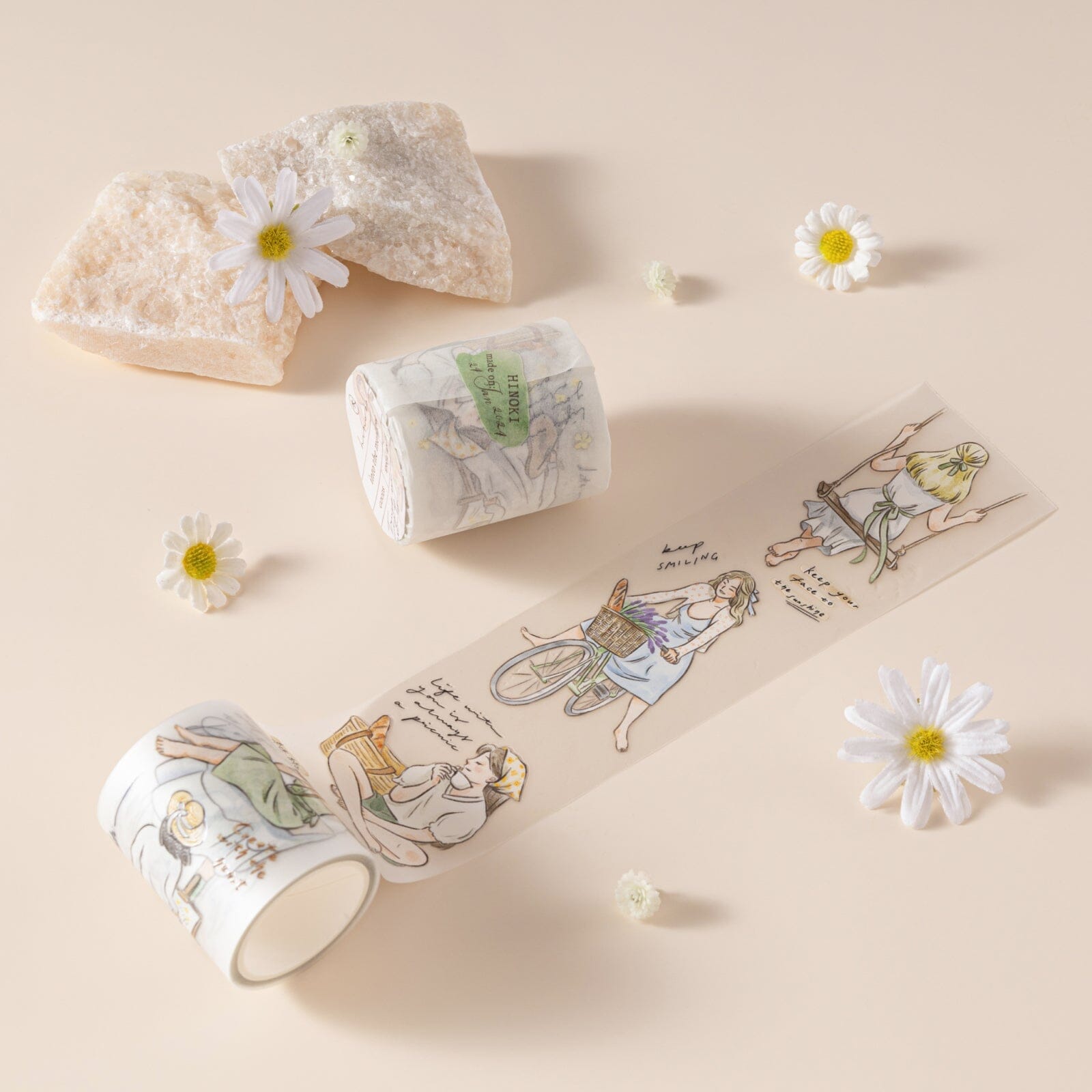 Hinoki - 'Into the Meadow' PET Decorative Tape - Summer Girls