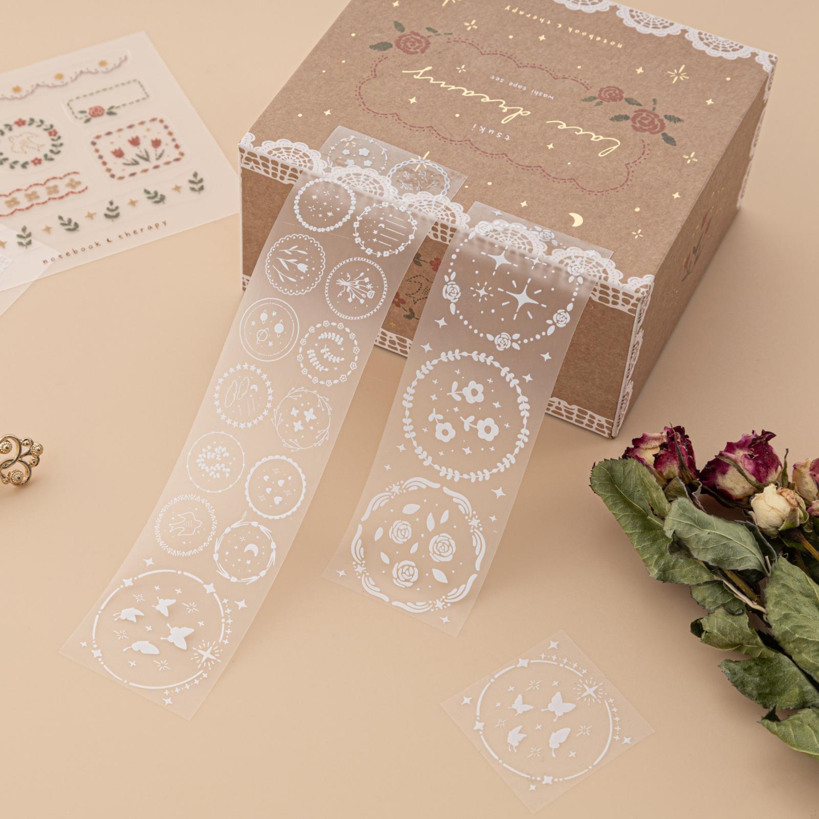 Tsuki 'Lace Dreams' Washi Tape Set ☾