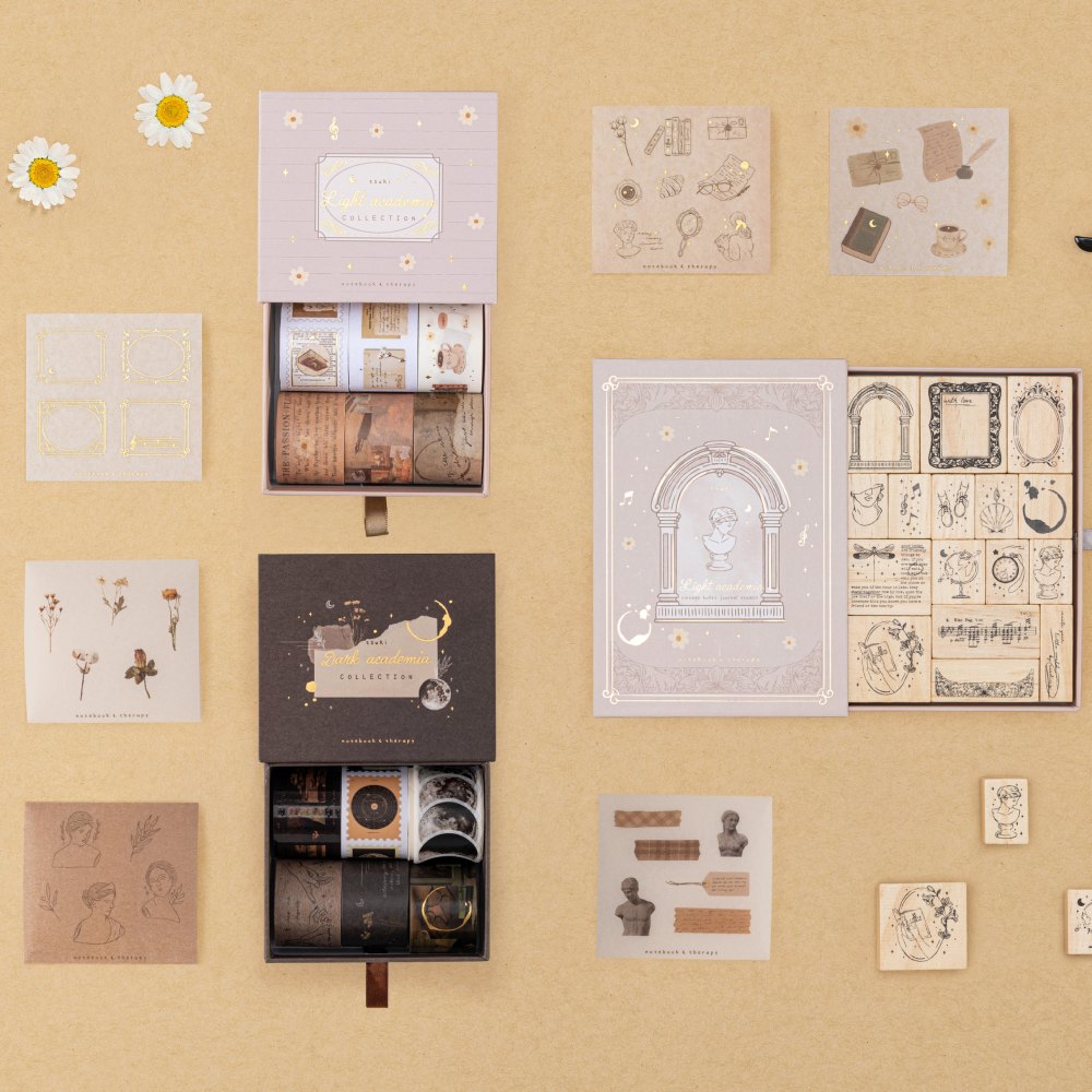 Tsuki 'Light Academia' Stamp Set ☾
