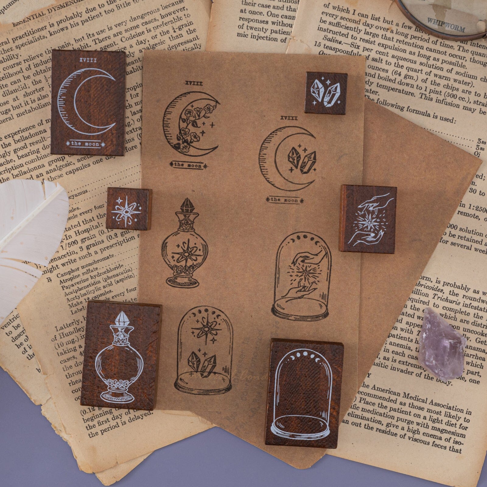 Tsuki 'Moonflower Magic' Bullet Journal Stamp Set ☾