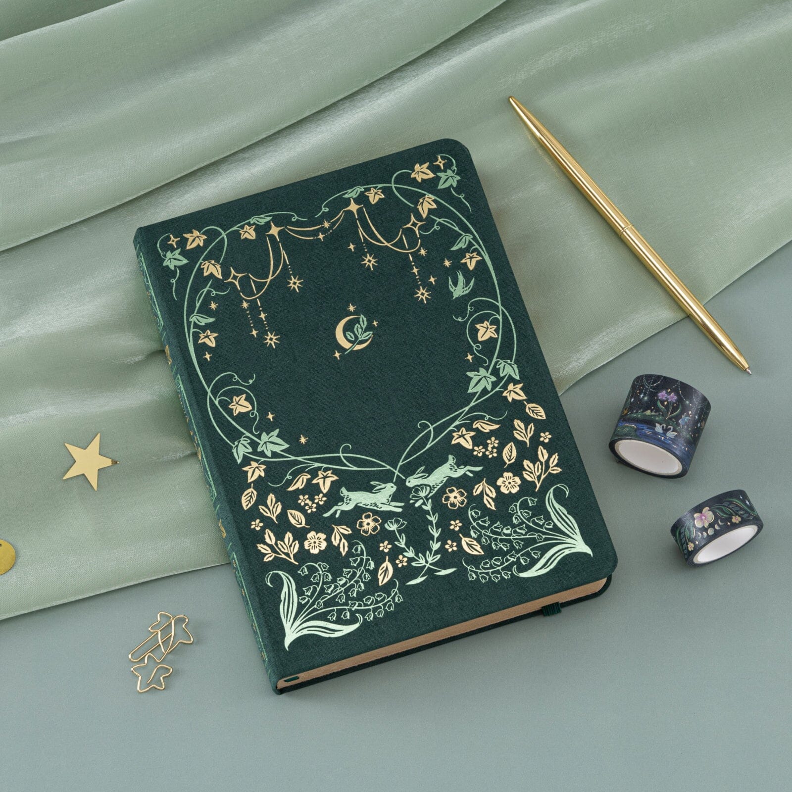 Tsuki 'Luminous Garden' Limited Edition Kraft Paper Bullet Journal in A5 ☾
