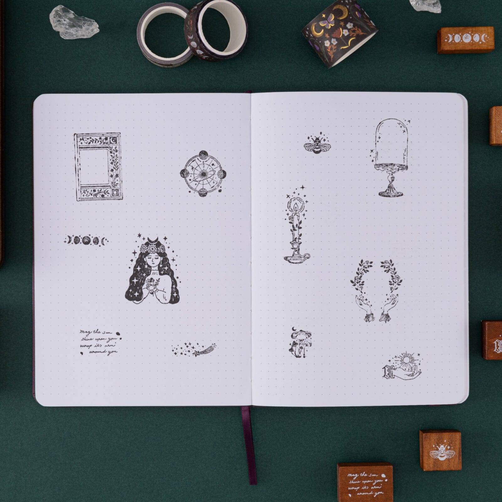 Tsuki 'Midsummer Night's Dream' Bullet Journal Stamp Set ☾