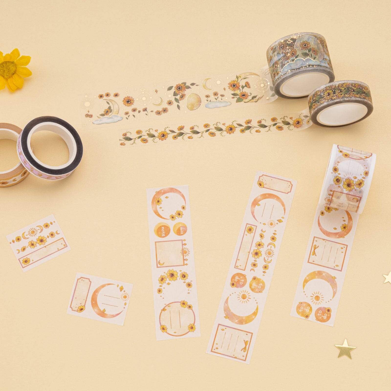 Tsuki 'Summer Moonflower' Washi Tape Set ☾