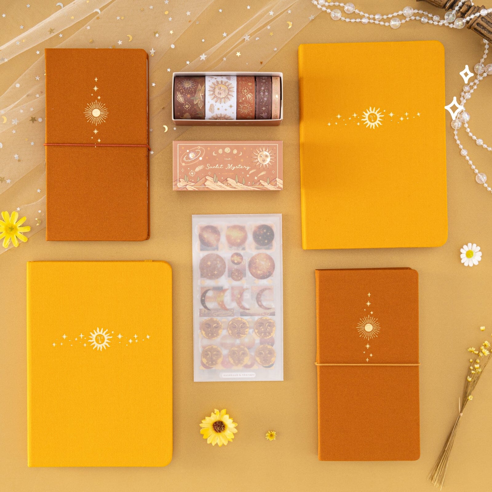 Tsuki 'Sunbeam Magic' Kraft Travel Notebook ☾