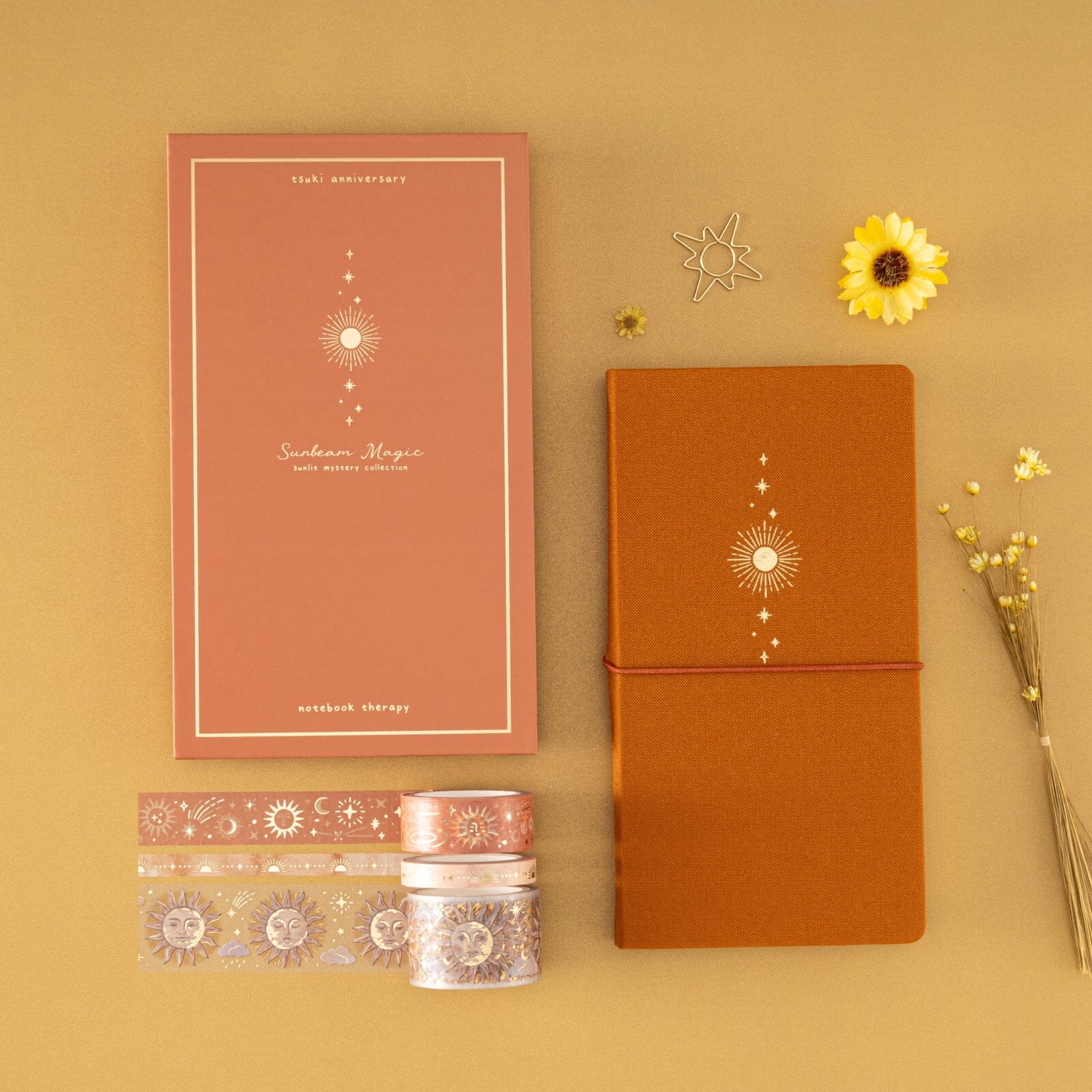 Tsuki 'Sunbeam Magic' Luxury Travel Notebook ☾