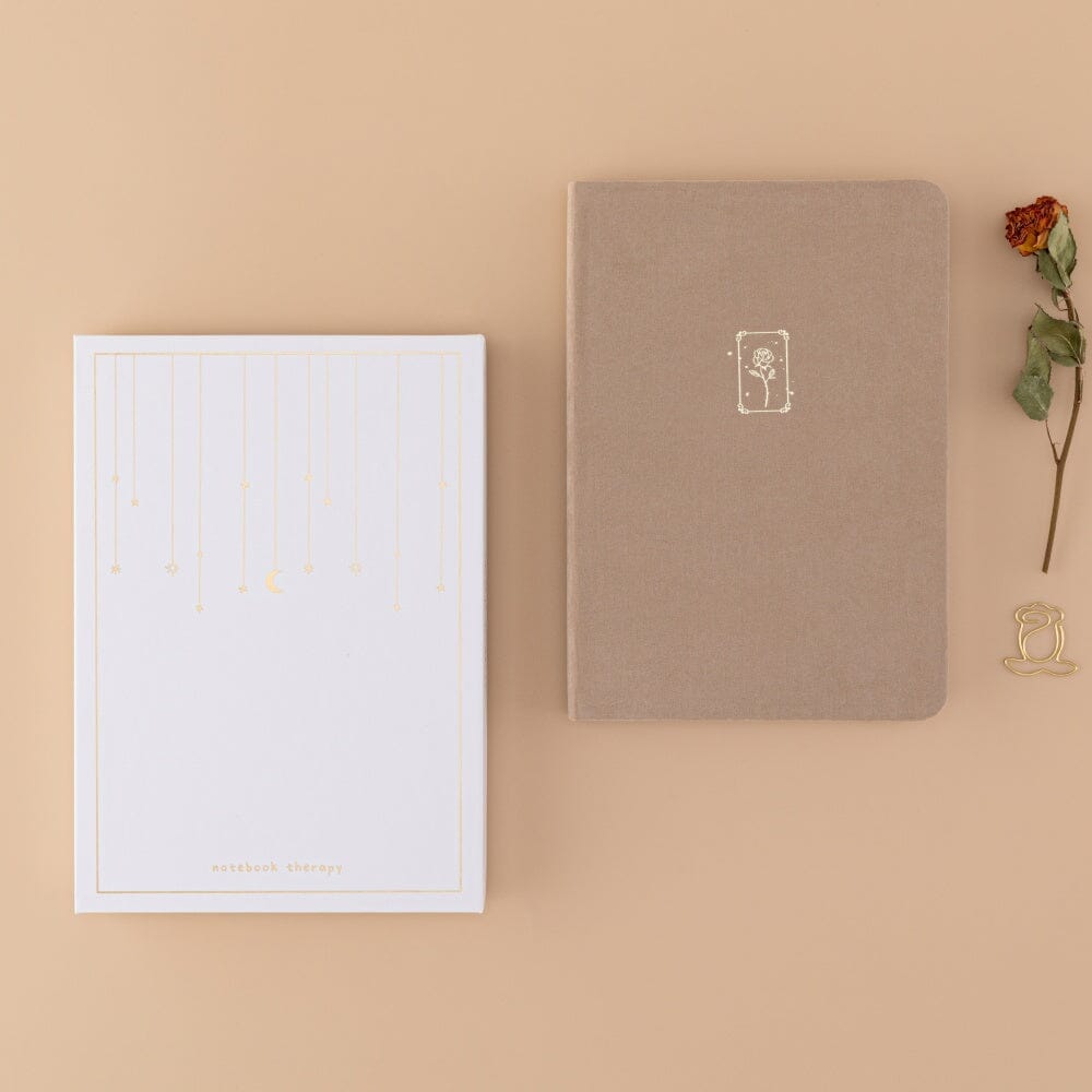 Tsuki 'Vintage Rose' Pressed Petal Limited Edition Bullet Journal ☾