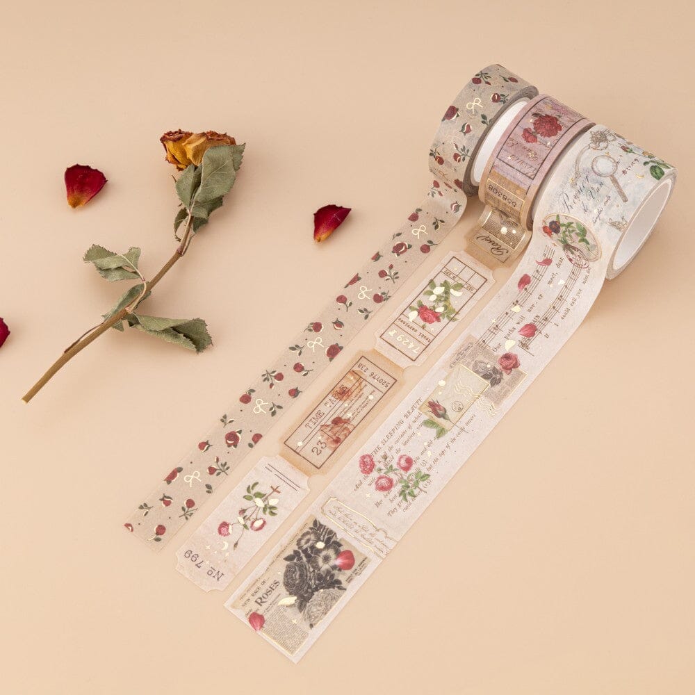 Tsuki 'Vintage Rose' #2 Washi Tape Set ☾