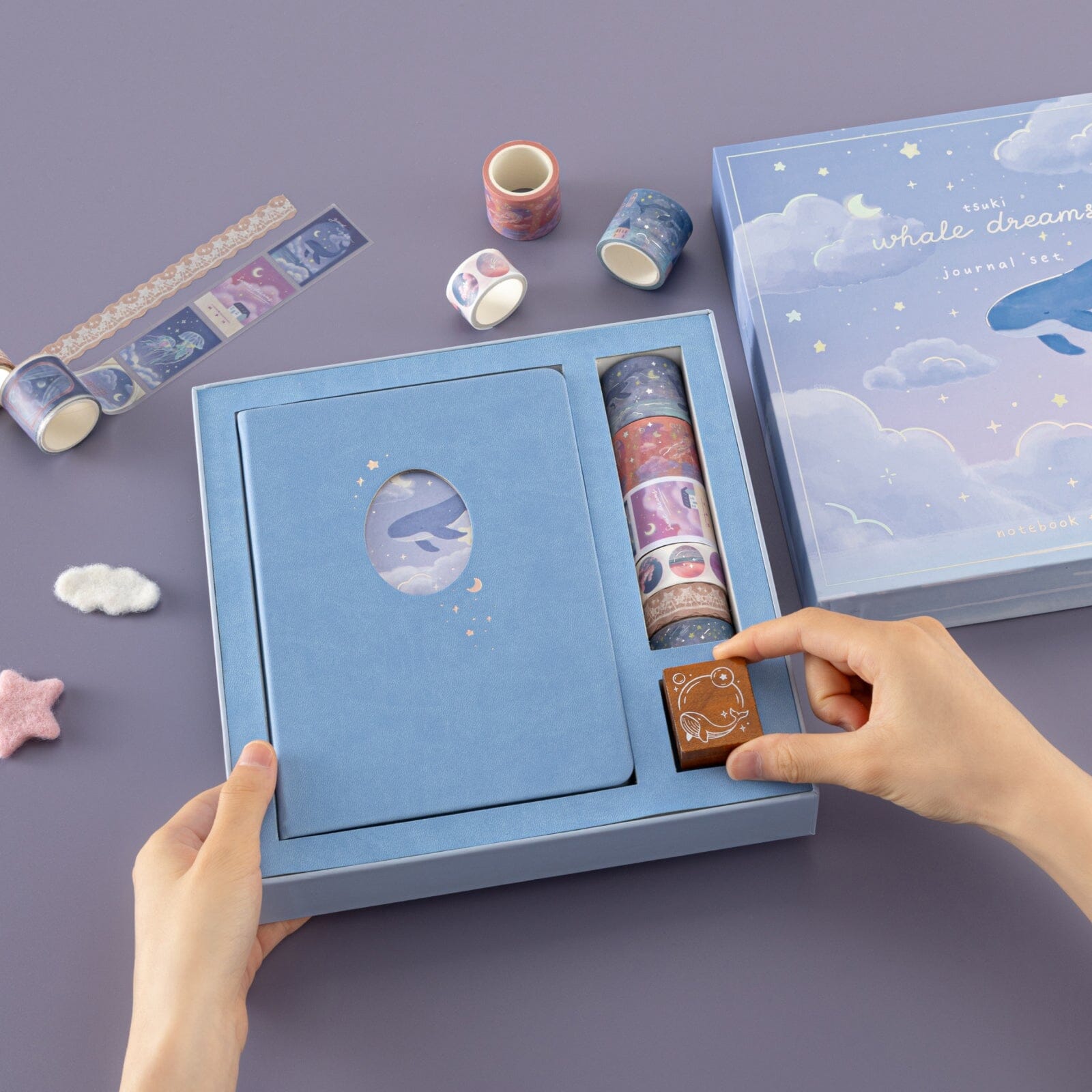 Tsuki 'Whale Dreams' Limited Edition Holographic Bullet Journal Set ☾