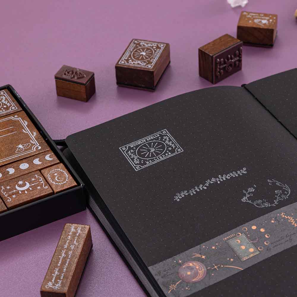 Tsuki 'Moonlit Spells' Bullet Journal Stamp Set ☾