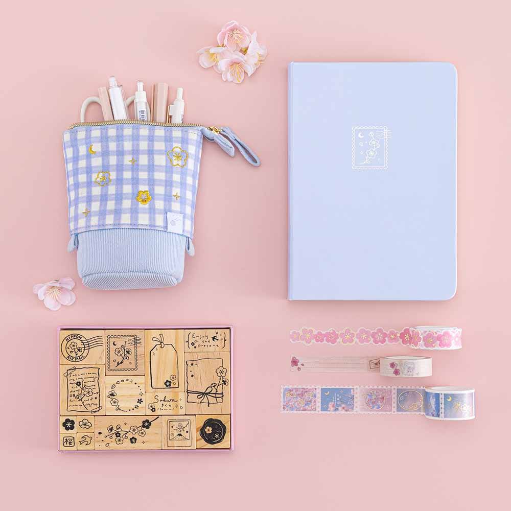 Tsuki 'Sakura Journey' Pop-Up Pencil Case ☾