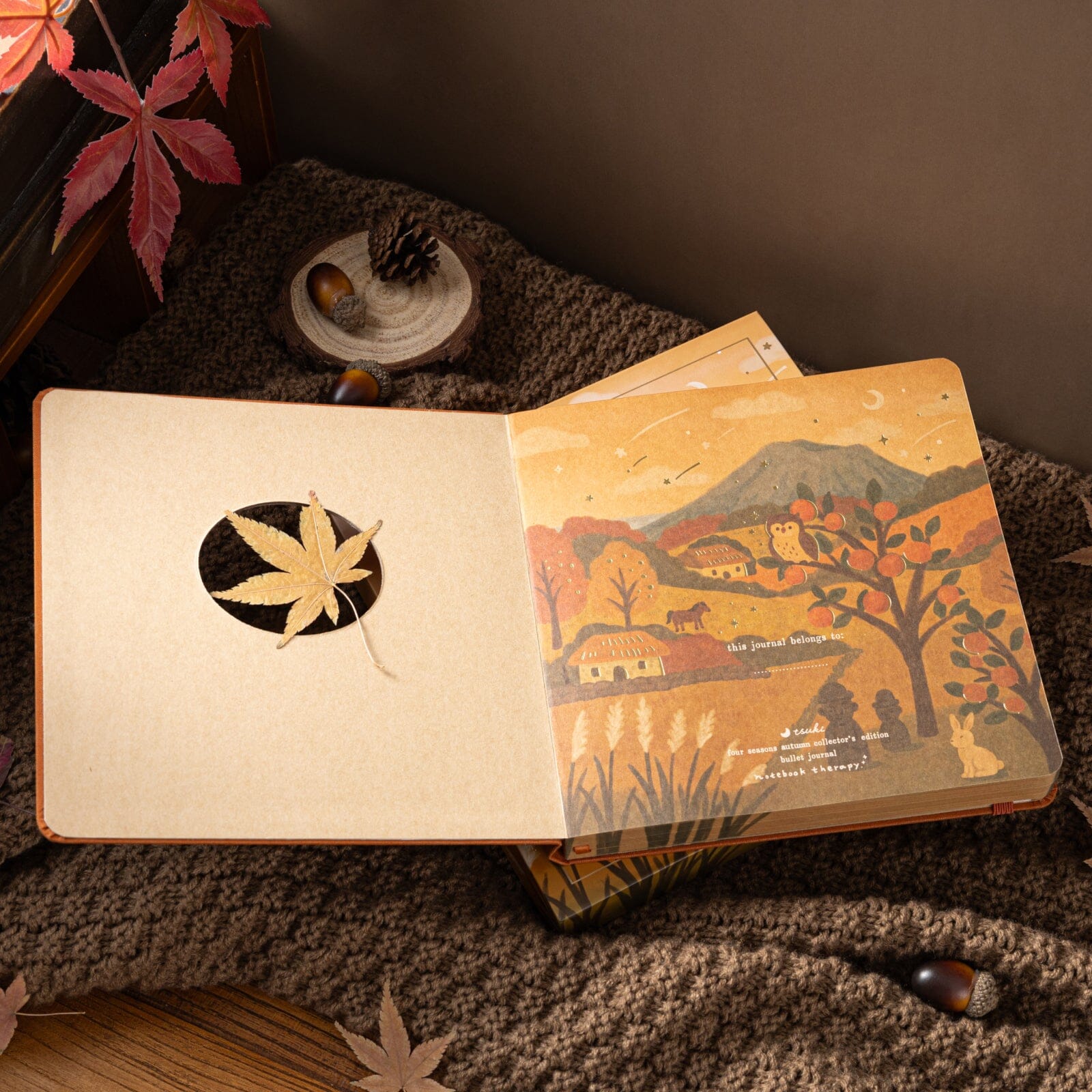 Tsuki Four Seasons: Autumn Collector's Edition 2025 Square Bullet Journal ☾