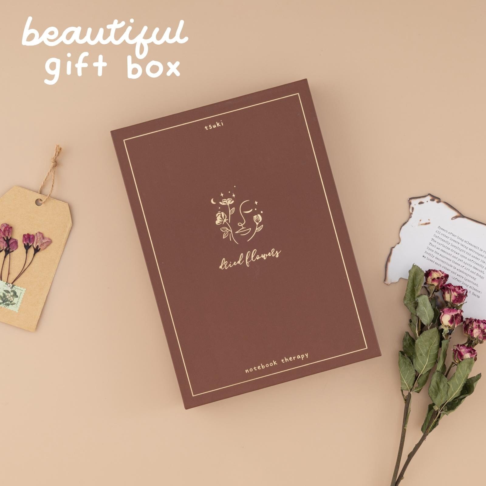 Tsuki 'Dried Flowers' Limited Edition Luxury Bullet Journal ☾