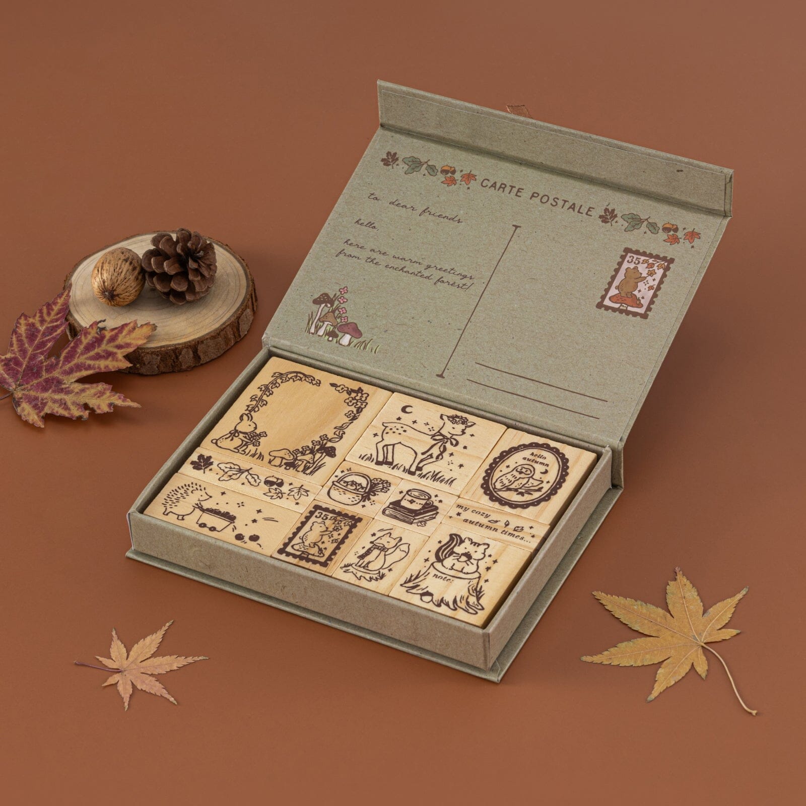 Tsuki 'Forest Friends' Bullet Journal Stamp Set ☾