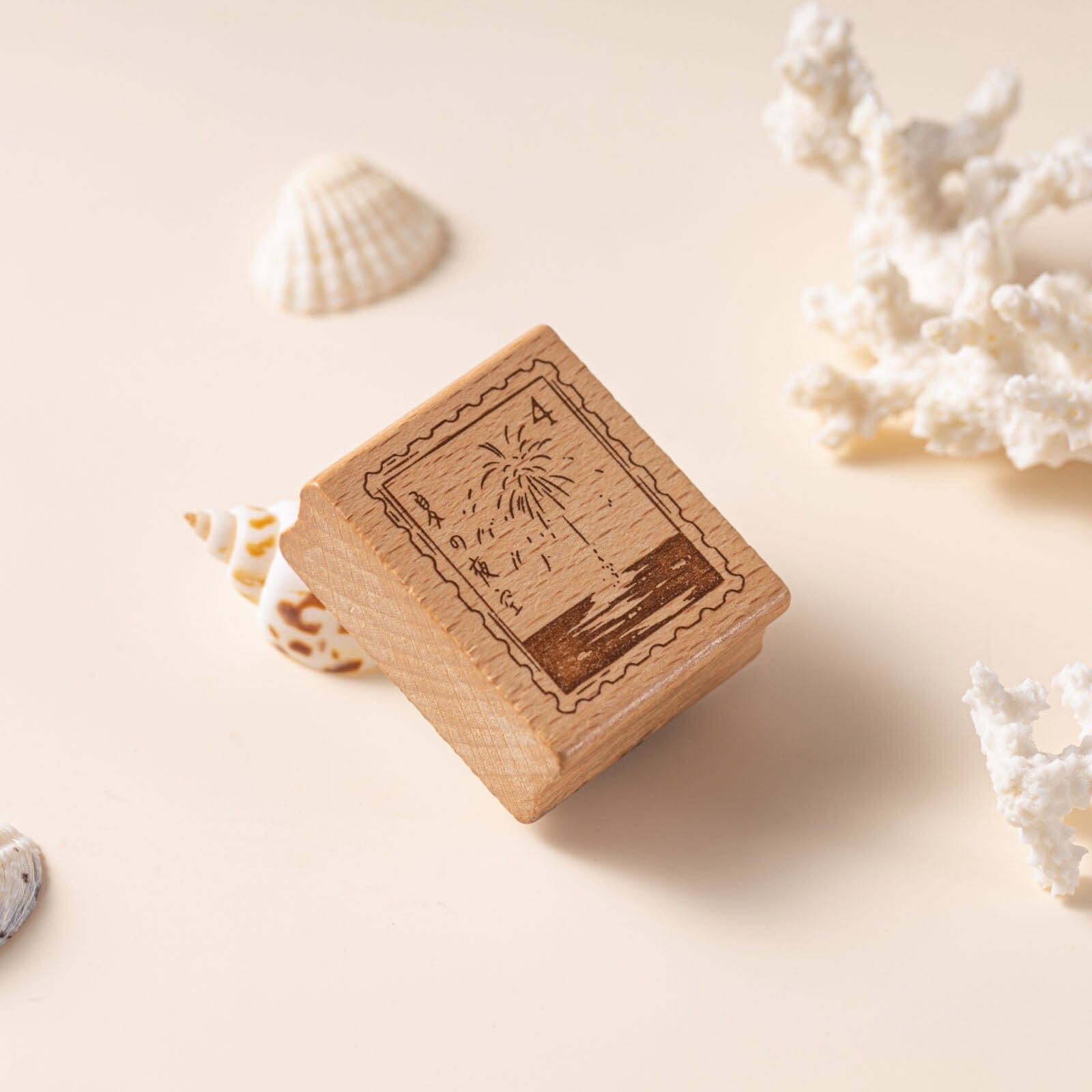 Hinoki - 'Into the Wave' Wooden Stamps Set
