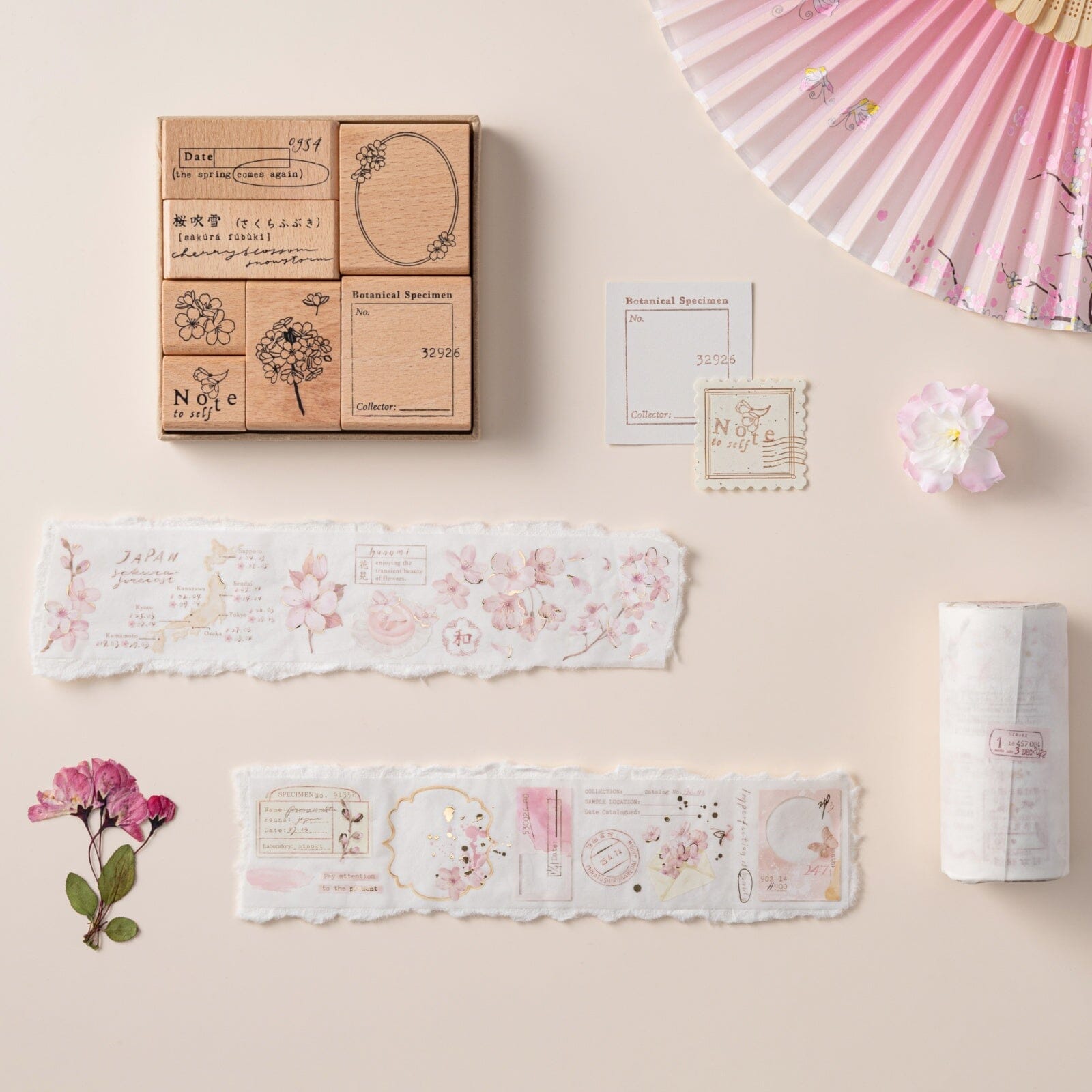 Hinoki - 'Into the Blossom' Decorative PET Tape Set