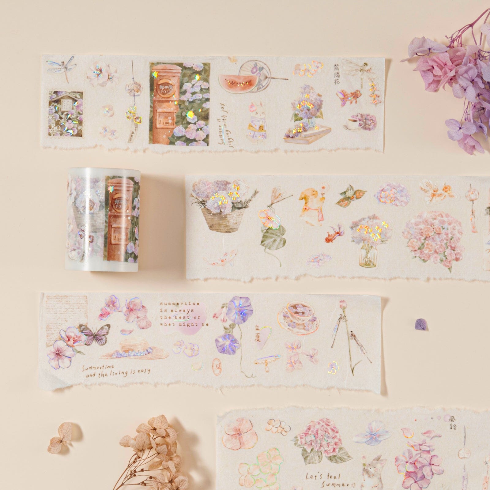 Hinoki - 'Into the Summer' PET Decorative Tape Set