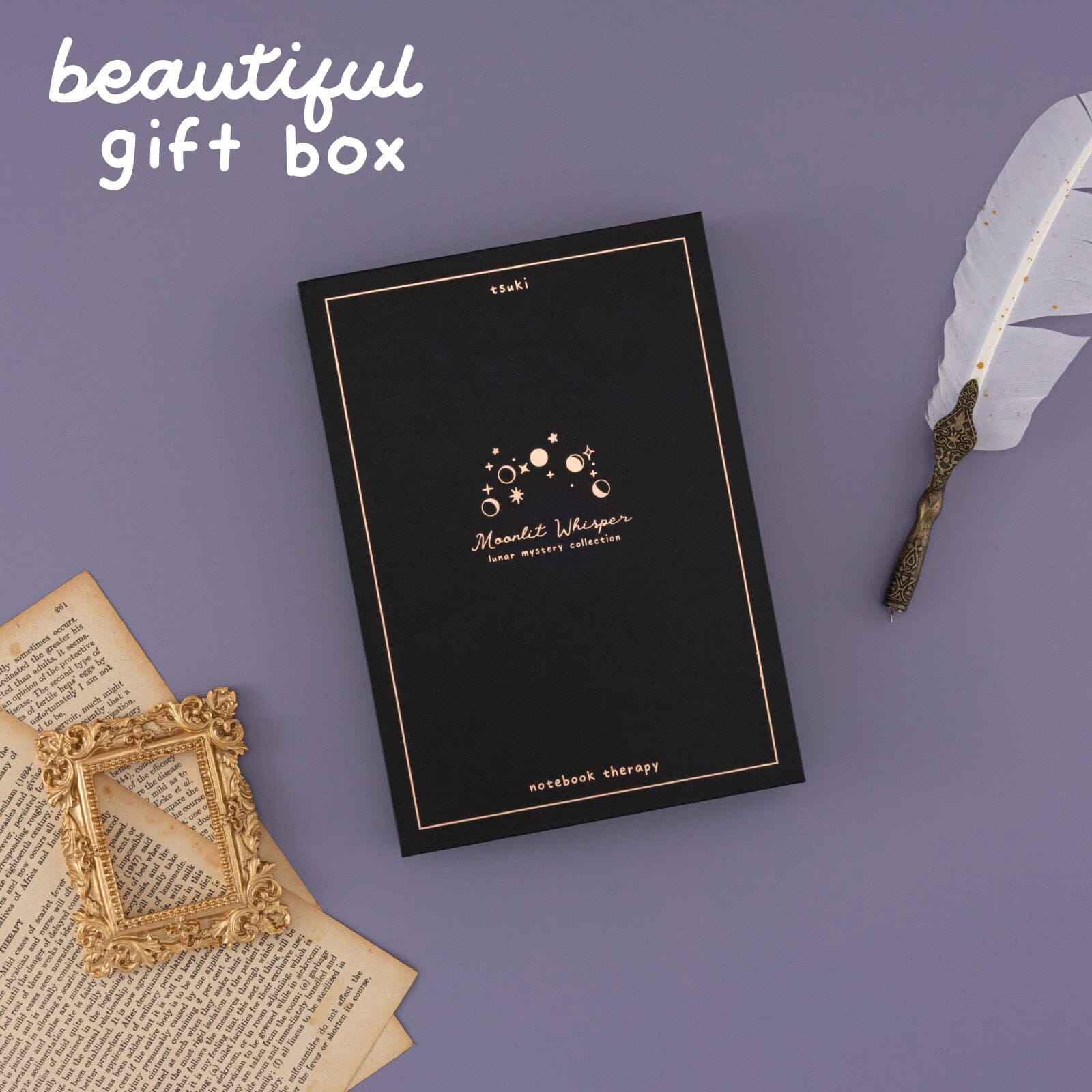 Tsuki 'Moonlit Whisper' Limited Edition Luxury Bullet Journal  ☾