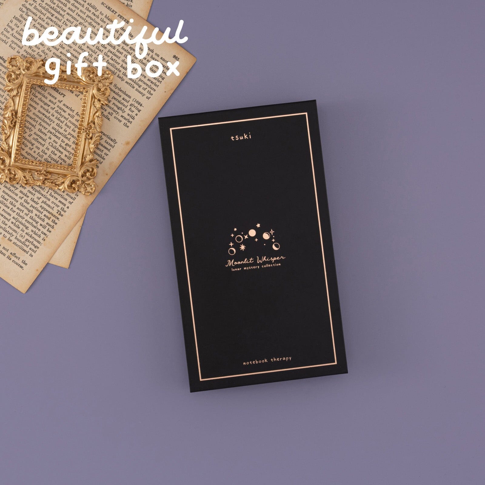 Tsuki 'Moonlit Whisper' Limited Edition Luxury Travel Notebook  ☾