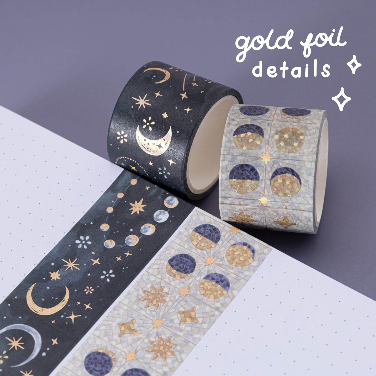 Tsuki 'Moonflower Magic' Washi Tape Set ☾