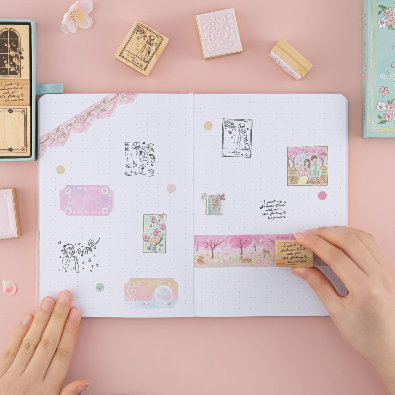 Tsuki 'Sakura Days' Bullet Journal Stamp Set ☾