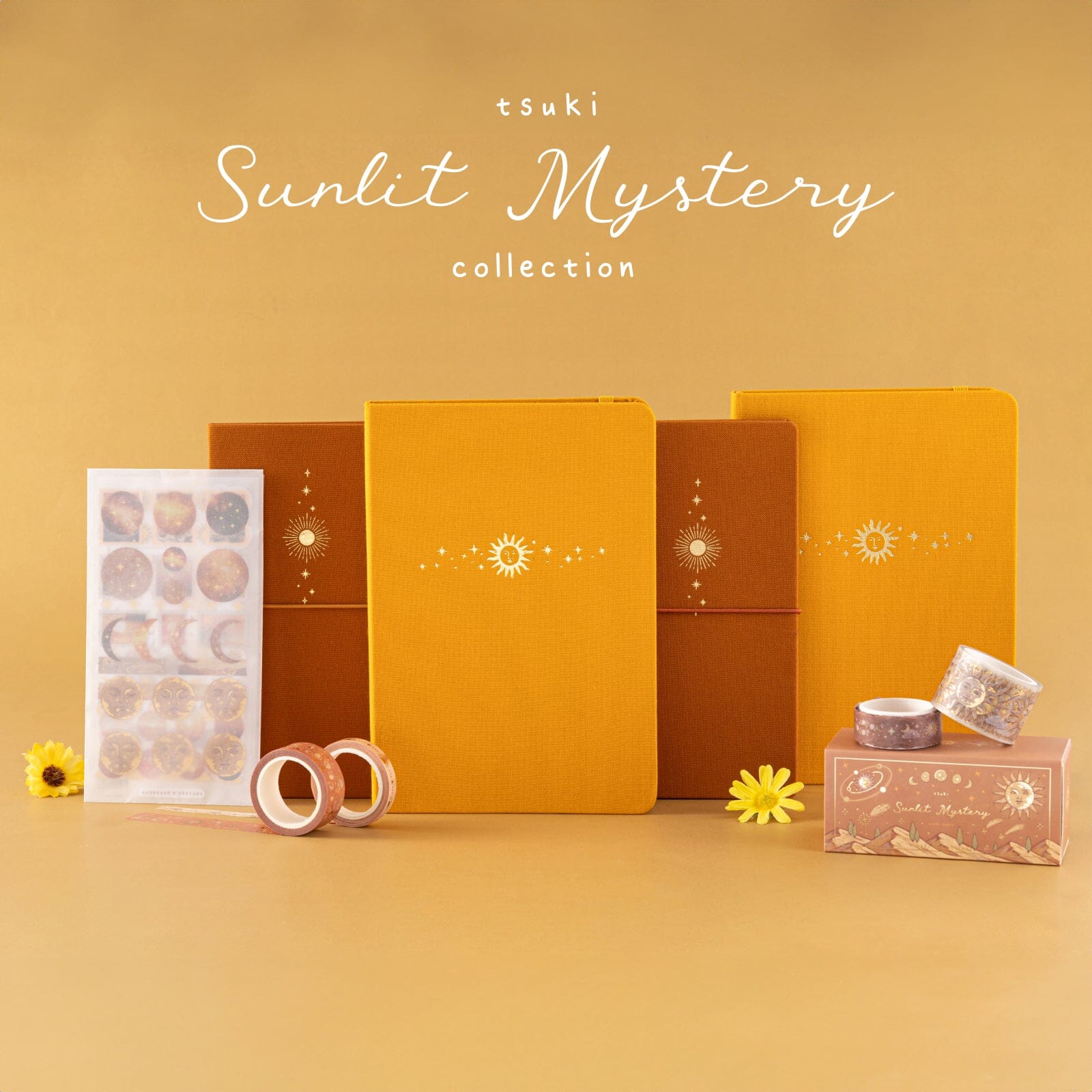 Tsuki 'Sunbeam Magic' Kraft Travel Notebook ☾