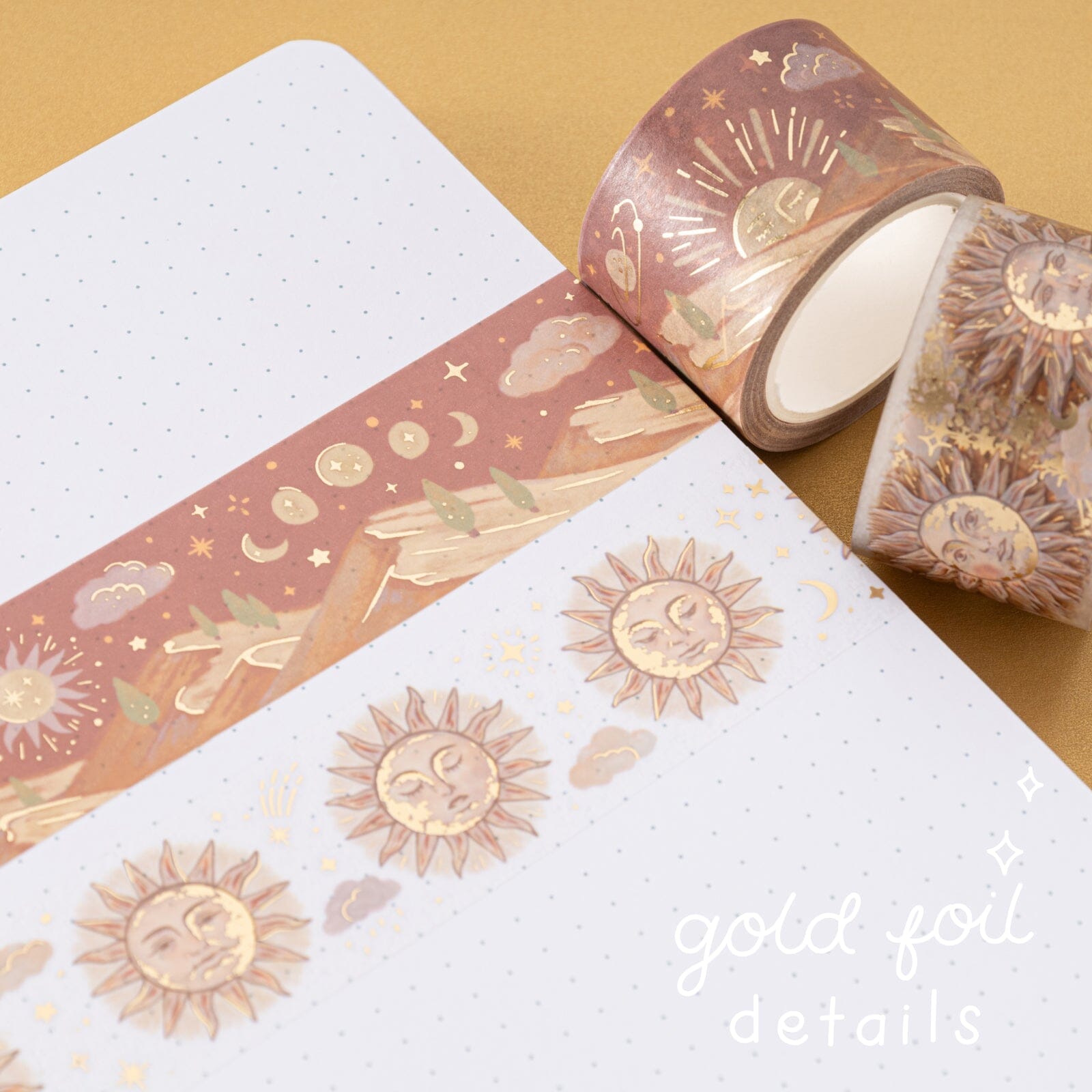 Tsuki 'Sunlit Mystery' Washi Tape Set ☾