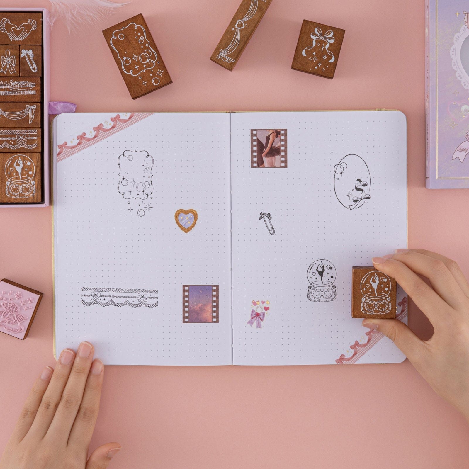 Tsuki 'Sweet Ballet' Bullet Journal Stamp Set ☾