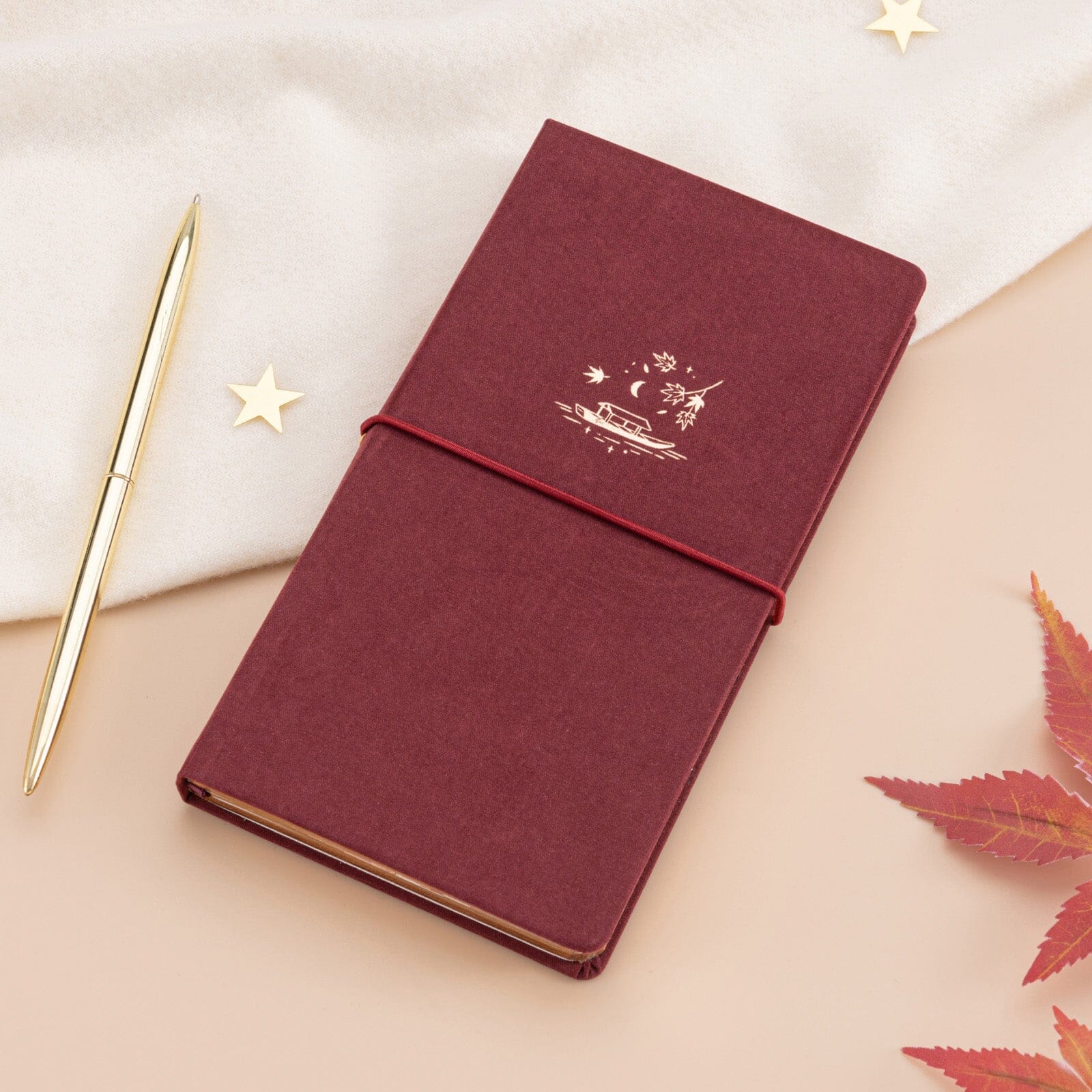 Tsuki 'Maple Sail' Travel Notebook ☾