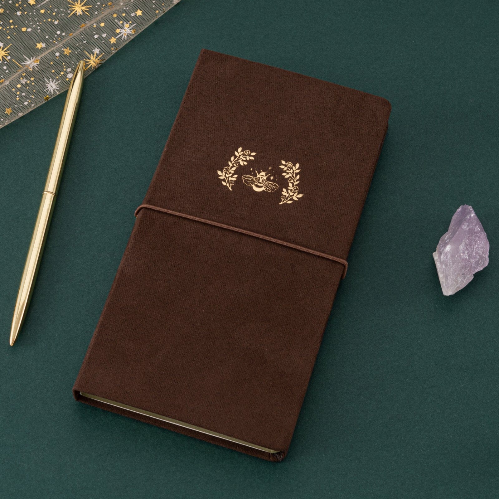 Tsuki 'Honey Bee' Luxury Travel Notebook ☾