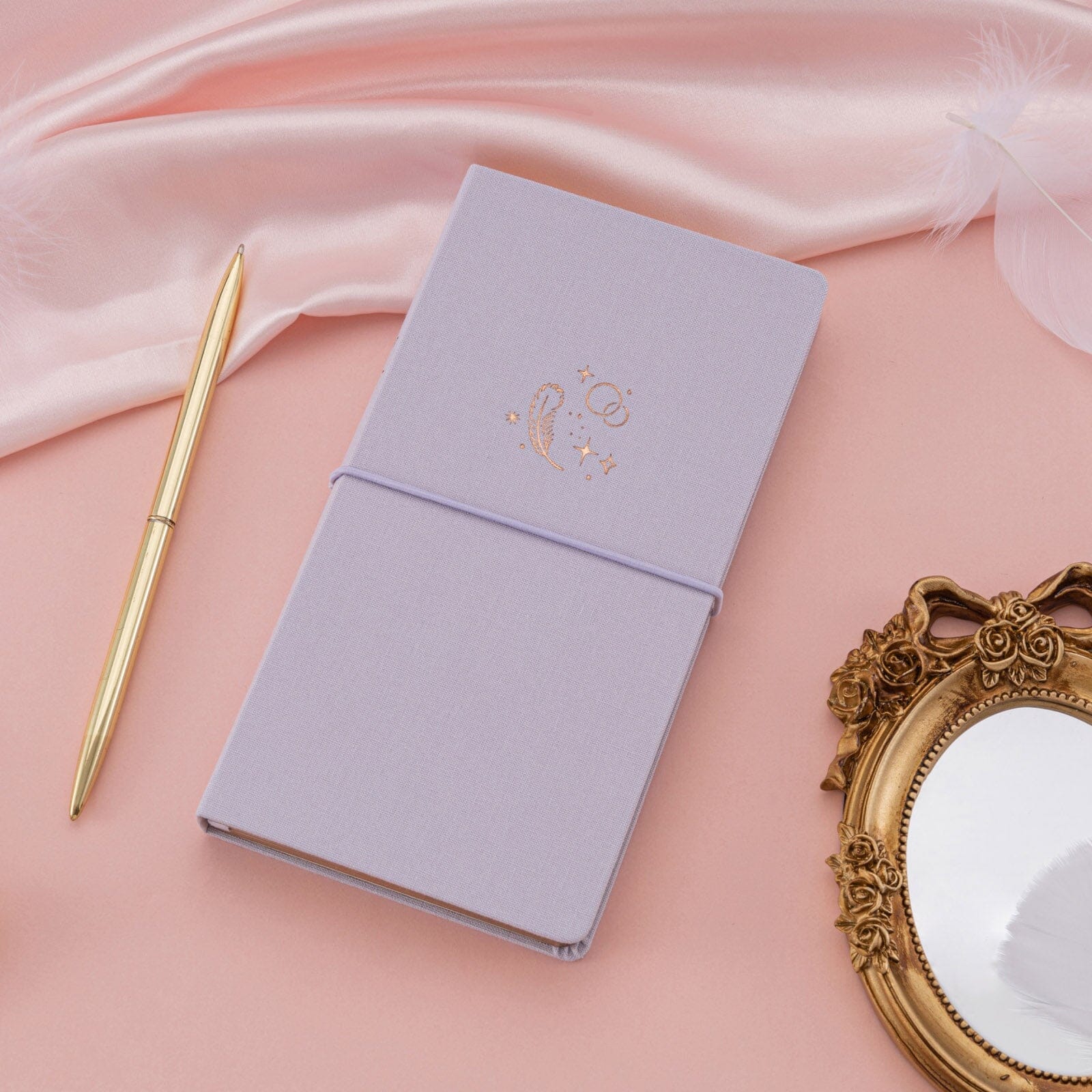Tsuki 'Soft Feather' Luxury Travel Notebook ☾