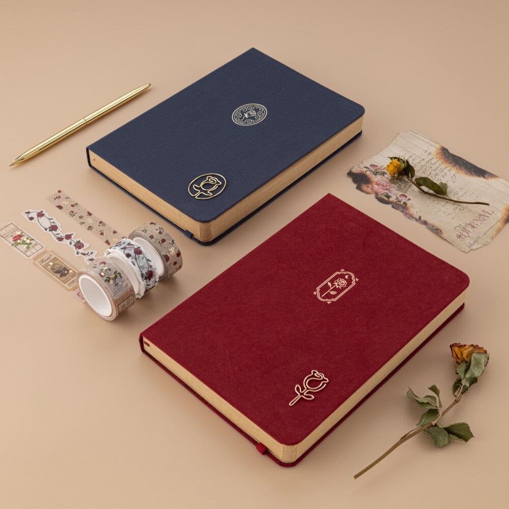 Tsuki 'Vintage Rose' Kraft Paper Limited Edition Bullet Journals ☾