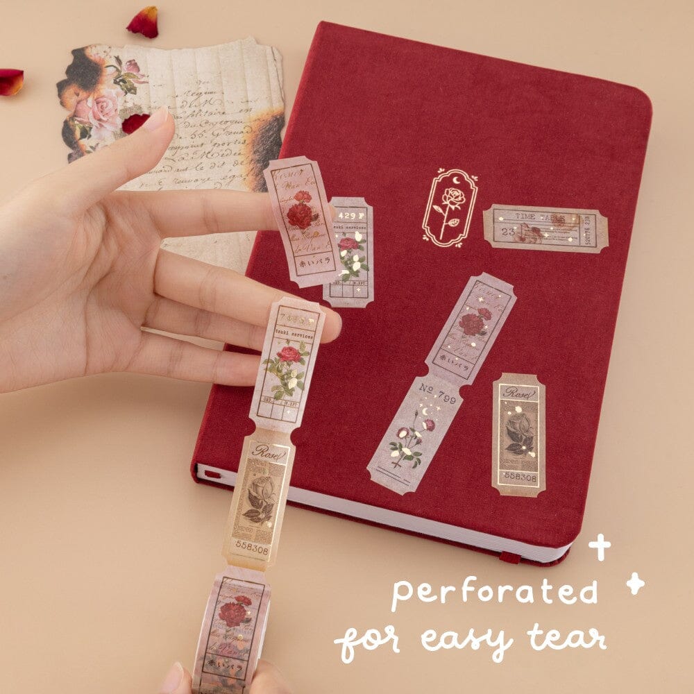 Tsuki 'Vintage Rose' #2 Washi Tape Set ☾