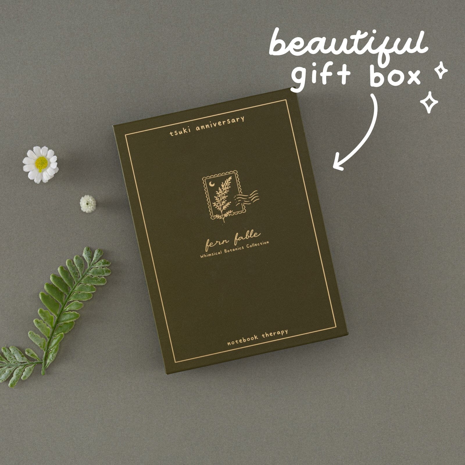 Tsuki 'Fern Fable' A6 Luxury Travel Notebook ☾
