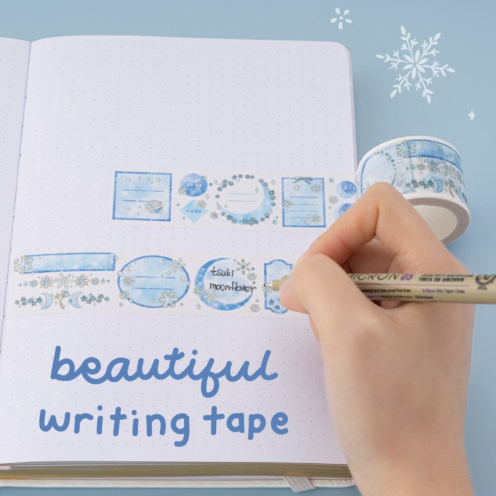 Tsuki 'Winter Moonflower' Washi Tape Set ☾