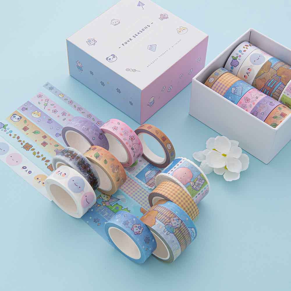 Tsuki 'Four Seasons' Washi Tape Set ☾ @milkkoyo x NotebookTherapy