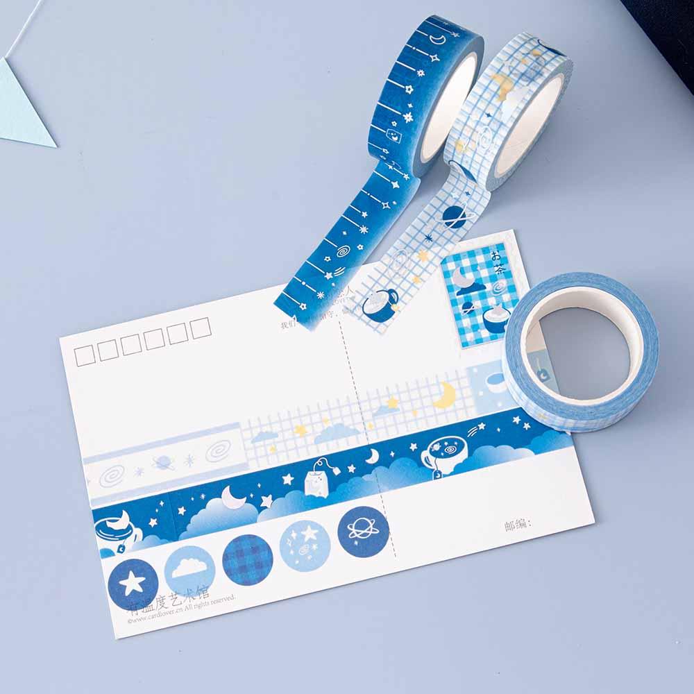 Tsuki 'Cup of Galaxy' Holographic Washi Tape Set ☾