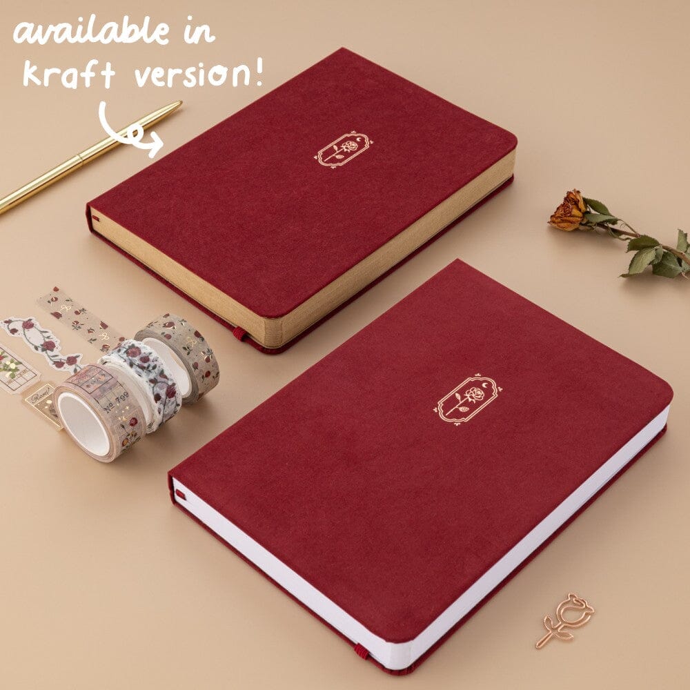 Tsuki 'Vintage Rose' Petal Red Limited Edition Bullet Journal ☾