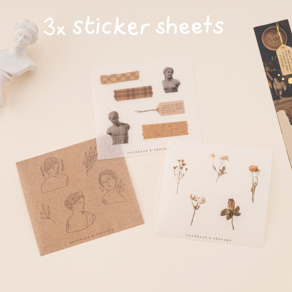 Tsuki 'Dark Academia' Washi Tape Set ☾