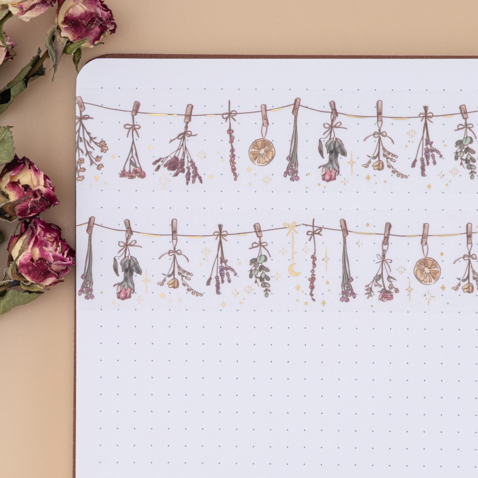 Tsuki 'Dried Flowers' Washi Tape Set ☾