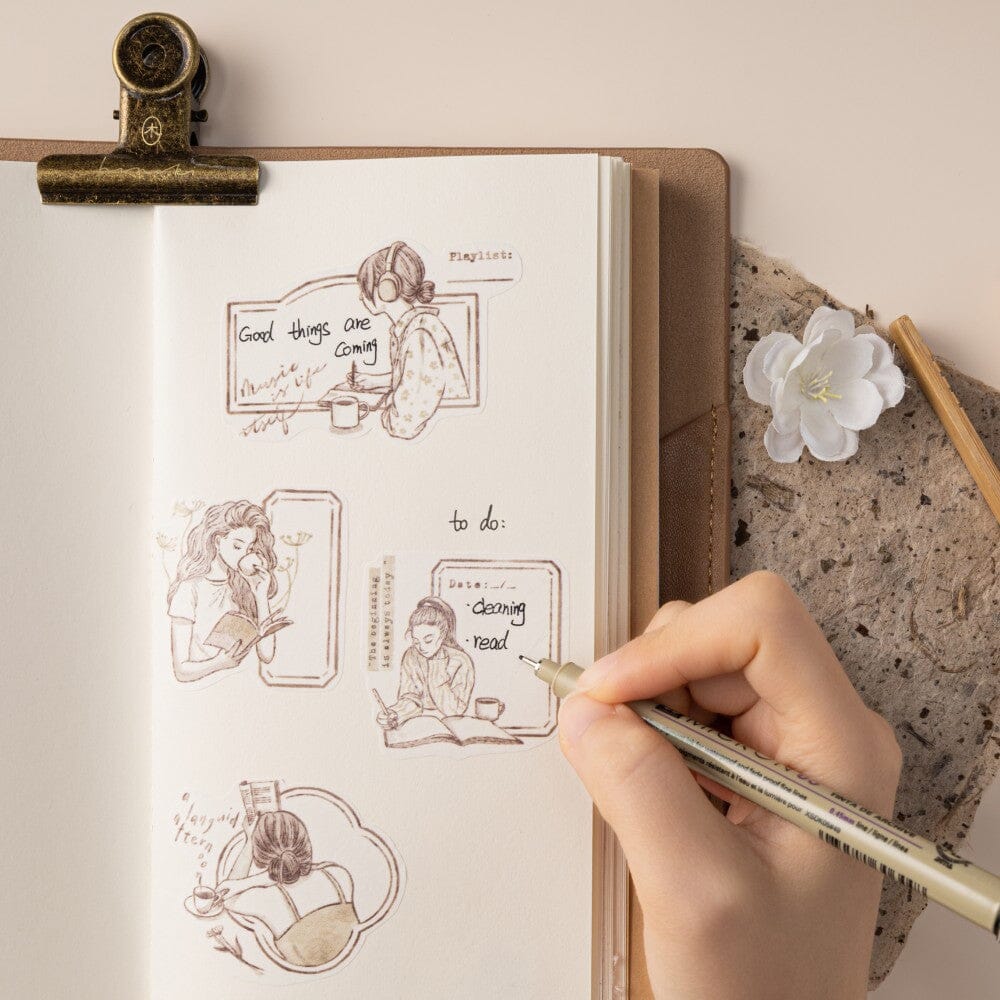 Hinoki - 'Into the Tea Room' PET + Washi Tape Set