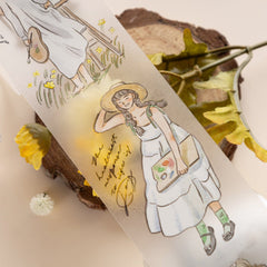 Hinoki - 'Into the Meadow' PET Decorative Tape - Summer Girls