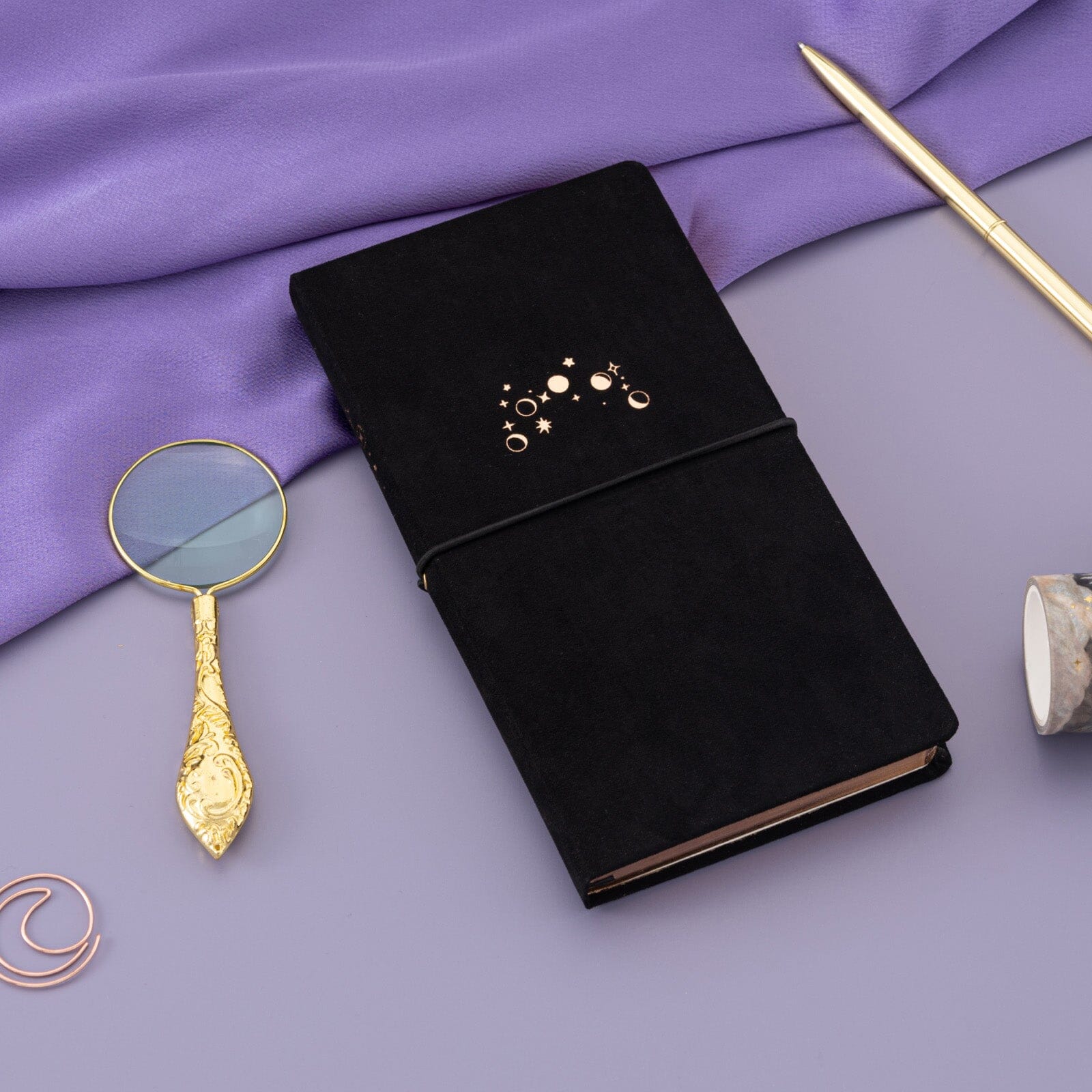 Tsuki 'Moonlit Whisper' Limited Edition Luxury Travel Notebook  ☾