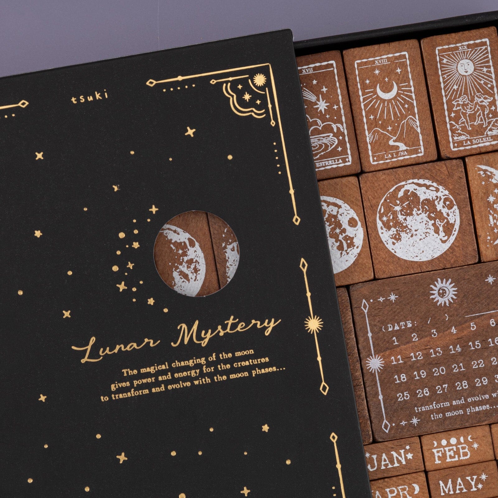Tsuki 'Lunar Mystery' Bullet Journal Stamp Set ☾