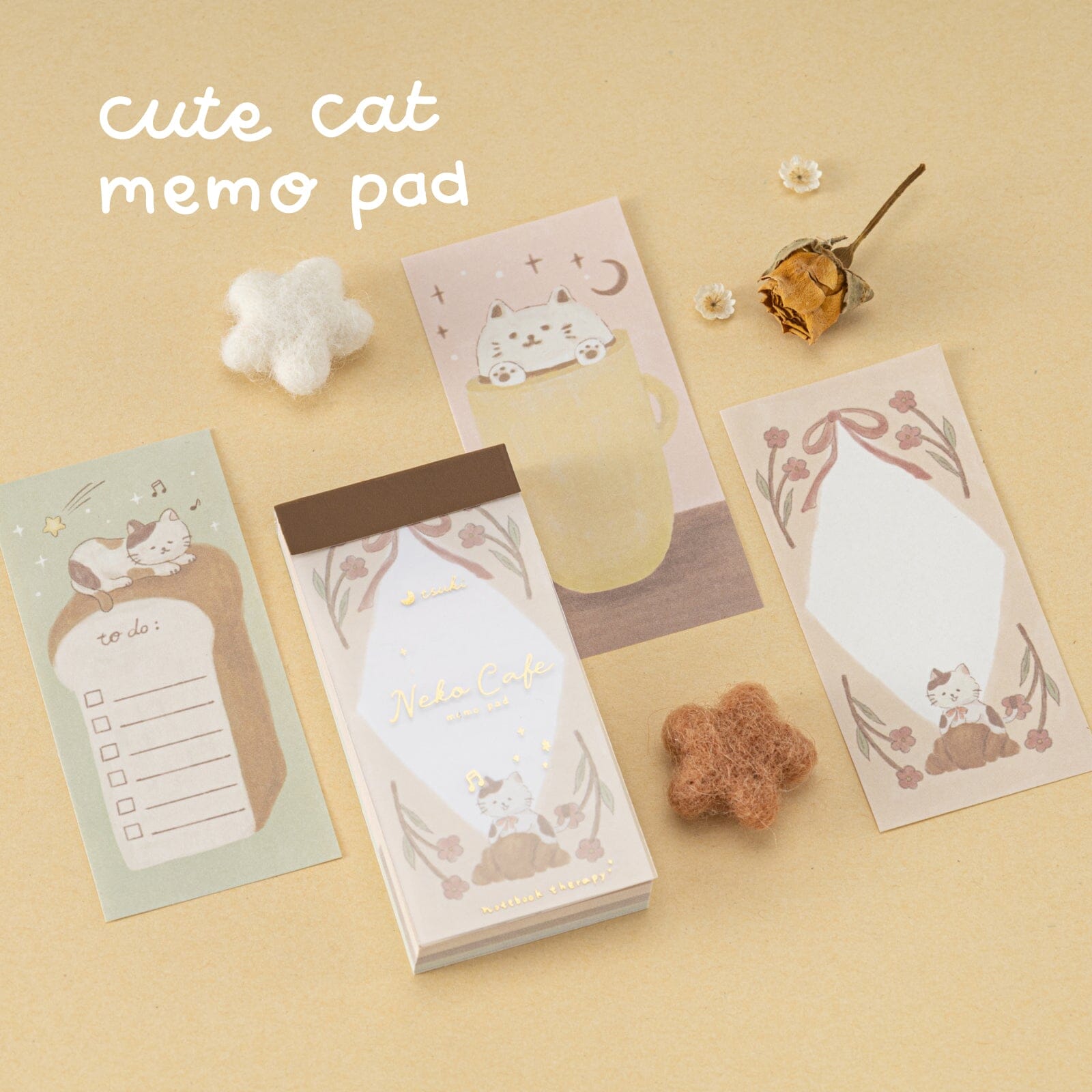 Tsuki 'Neko Cafe' Travel Notebook Gift Set ☾